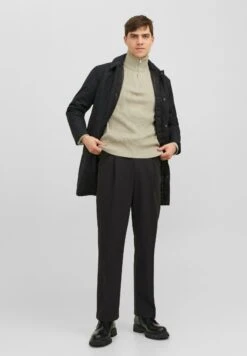 Jack & Jones Jprccperfect Half Zip Sn - Maglione - Island Fossil -Jack & Jones ceb40e6754f74ff5b013ba83ca2db4b5