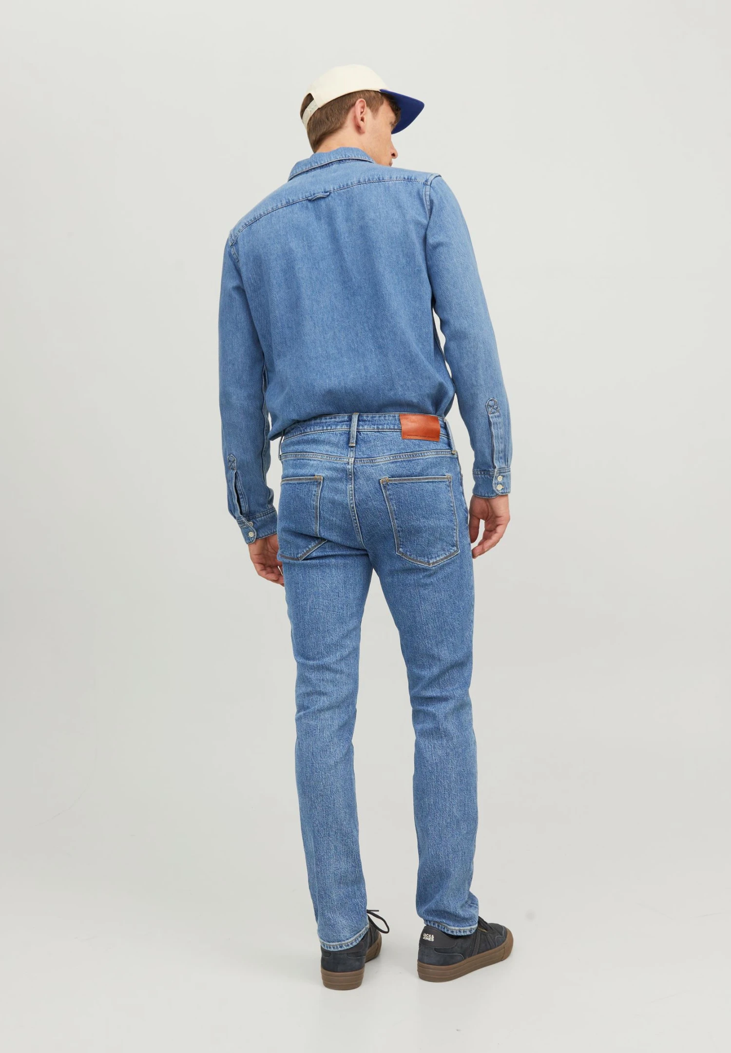 Jack & Jones Clark EvanJeans A SigarettaBlue Denim Uomo Jeans JA222G25G-K11 5 Jack & Jones Clark EvanJeans A SigarettaBlue Denim Uomo Jeans JA222G25G-K11 - immagine 3