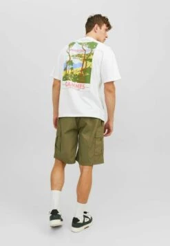Jack & Jones JorholidaySs Crew Neck Ex2 23T-Shirt Con StampaWhite Uomo T-shirt E Polo JA222O5DG-A12