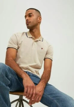 JACK&JONES Premium JprbluwinSs StsPoloWhite Pepper Uomo T-shirt E Polo JAM22P019-B13 -Jack & Jones d43c72659c8448eba58d734942f0ef5d