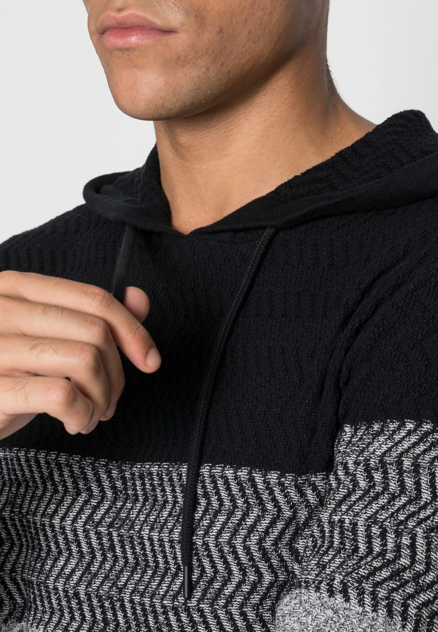 Jack & Jones Jjmason Hood - Maglione - Black 7 Jack & Jones Jjmason Hood - Maglione - Black - immagine 5