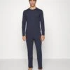 Jack & Jones Jacbasic Label Tee And Pants PigiamaNavy Blazer Uomo Per La Notte JA282M02G-K11