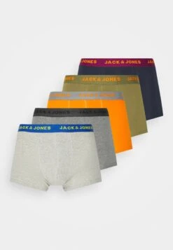 Jack & Jones Jacsolid Contrast Trunks 5 PackCulotteLight Grey/Olive Uomo Intimo JA282O0OP-C11 -Jack & Jones de6c07ccc4074525af8ad1dfded7921e
