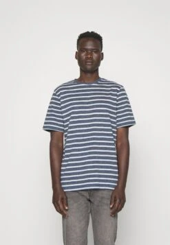 Jack & Jones Jjnaveen Tee Ss Crew NeckT-Shirt BasicSailor Blue Stripes:White Uomo T-shirt E Polo JA222O59H-K12