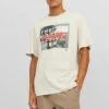 Jack & Jones Jcobooster Ss Crew Neck JunT-Shirt Con StampaMoonbeam Uomo T-shirt E Polo JA222O55H-A11