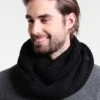 Jack & Jones Jacwaffle TubeScaldacolloBlack Uomo Foulard E Sciarpe JA252G01E-Q11