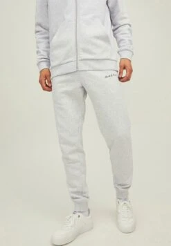 Jack & Jones Gorden Berg LangePantaloni SportiviLight Grey Melange Uomo Pantaloni Sportivi E Joggers JA222E16K-C11