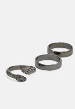 Jack & Jones Jacsnake 3 PackAnelloBlack Uomo Gioielli JA254L026-Q11 -Jack & Jones f3de4af1e3f54db3aa9c21f3aacec709