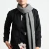 Jack & Jones Solid Scarf UnisexSciarpaGrey Melange Uomo Foulard E Sciarpe JA252G01U-C11