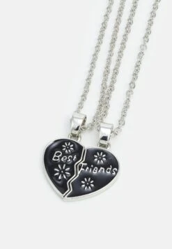 Jack & Jones Jacbestie Flower Necklace Unisex 2 PackCollanaSilver-Coloured/Birch Uomo Gioielli JA254L01Q-D11 -Jack & Jones f857d5a0bde34767aa1477d724b87938