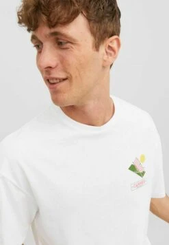 Jack & Jones JorholidaySs Crew Neck Ex2 23T-Shirt Con StampaWhite Uomo T-shirt E Polo JA222O5DG-A12 -Jack & Jones fa261a5c49304cc3910e3e06c6873f36