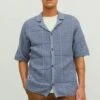 Jack & Jones Kurzarm- Camicia - Blue Mirage -Jack & Jones fddb2b81595c4bd3a02858e7a79682bf