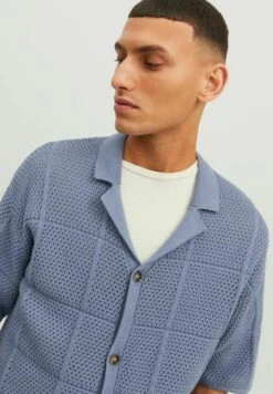 Jack & Jones Kurzarm- Camicia - Blue Mirage -Jack & Jones fe3bd2a30df84b9cb9b5a45607e2620c